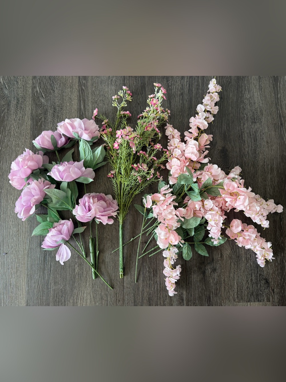 Soft Pink Faux Floral Stem Collection - Elegant Home Accents